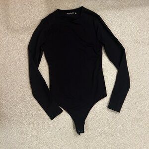 Abercrombie & Fitch Black Long sleeve bodysuit